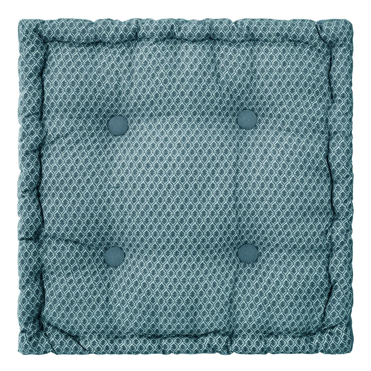 Floor cushion "Otto" Duck blue, 40x40 cm