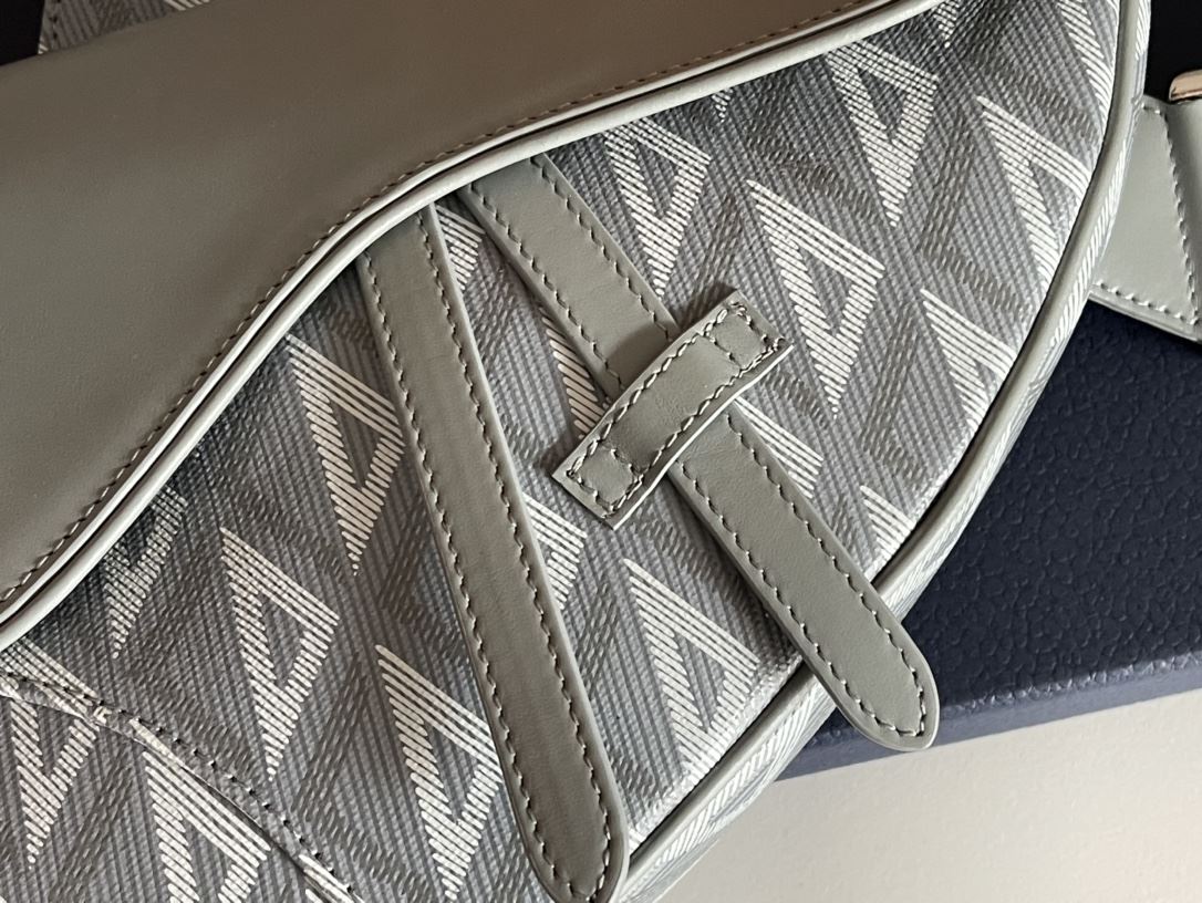Saddle Bag Grey/Black For Women‎ 10in/26cm CD 1ADPO093CDP_H42E1:1High-quality replica