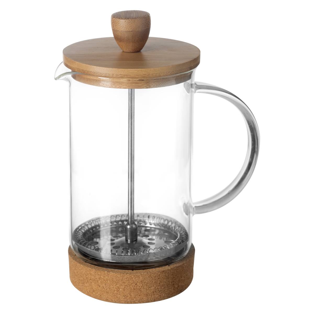 "Bamboo" Coffee Maker 600 ml, Transparent