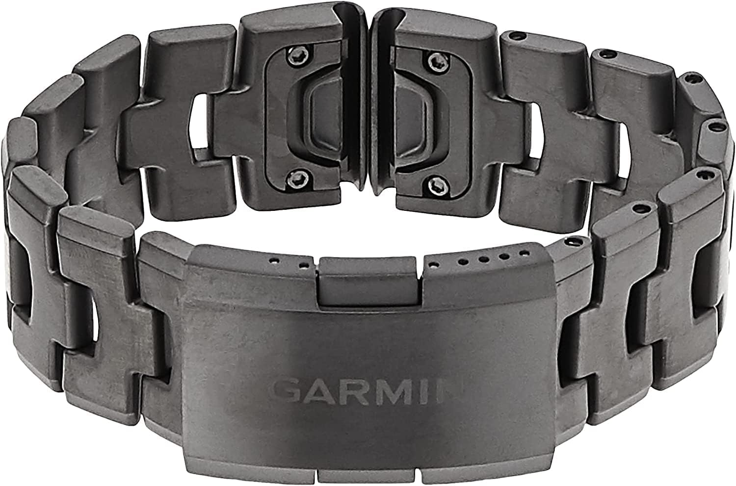 Garmin QuickFit 22 Watch Band - Vented Titanium Bracelet with Carbon Gray DLC Coating