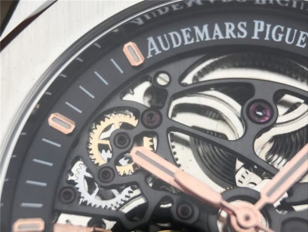 Replica Audemars Piguet Royal Oak 41mm Double Balance Wheel Openworked 15407 SS JF SS Bracelet A3132 - Top club
