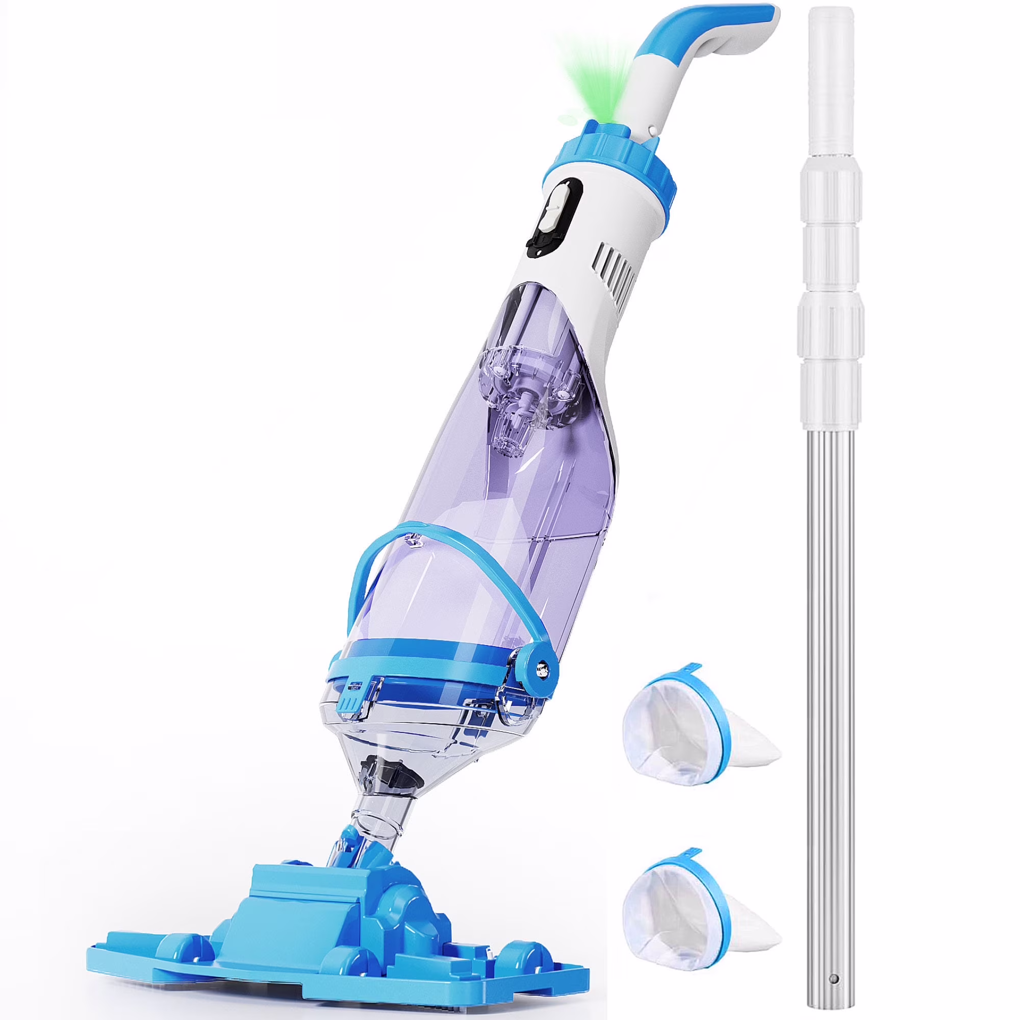 LANCHEZ Cordless Pool Vacuum with Strong Suction, Handheld Rechargeable Swimming Pool Cleaner with Powerful Suction up to 17.5 GPM for Inground and Above Ground Pools, Hot Tubs - Image 3