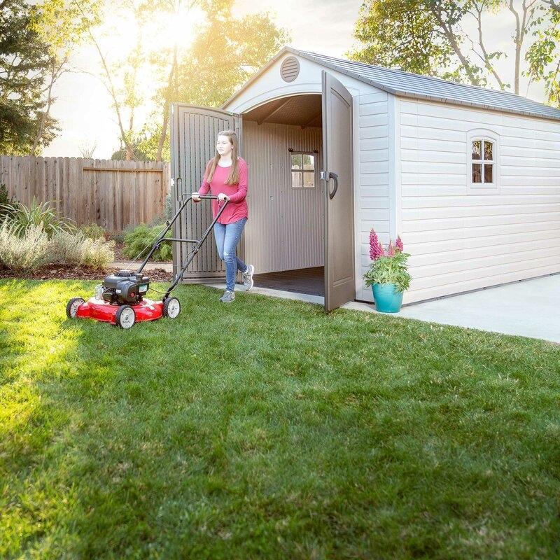 Lifetime Plastic Storage Shed 8 ft. W x 15 ft. D, Desert Sand - 60075 - Image 19 Lifetime Plastic Storage Shed 8 ft. W x 15 ft. D, Desert Sand - 60075 - Image 19