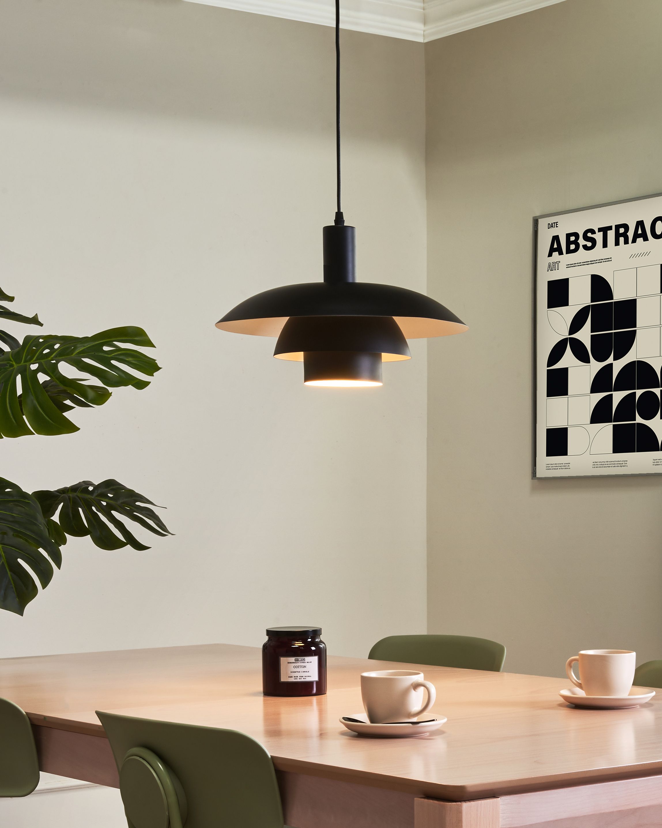 Pendant Lamp HILBA Metal Black