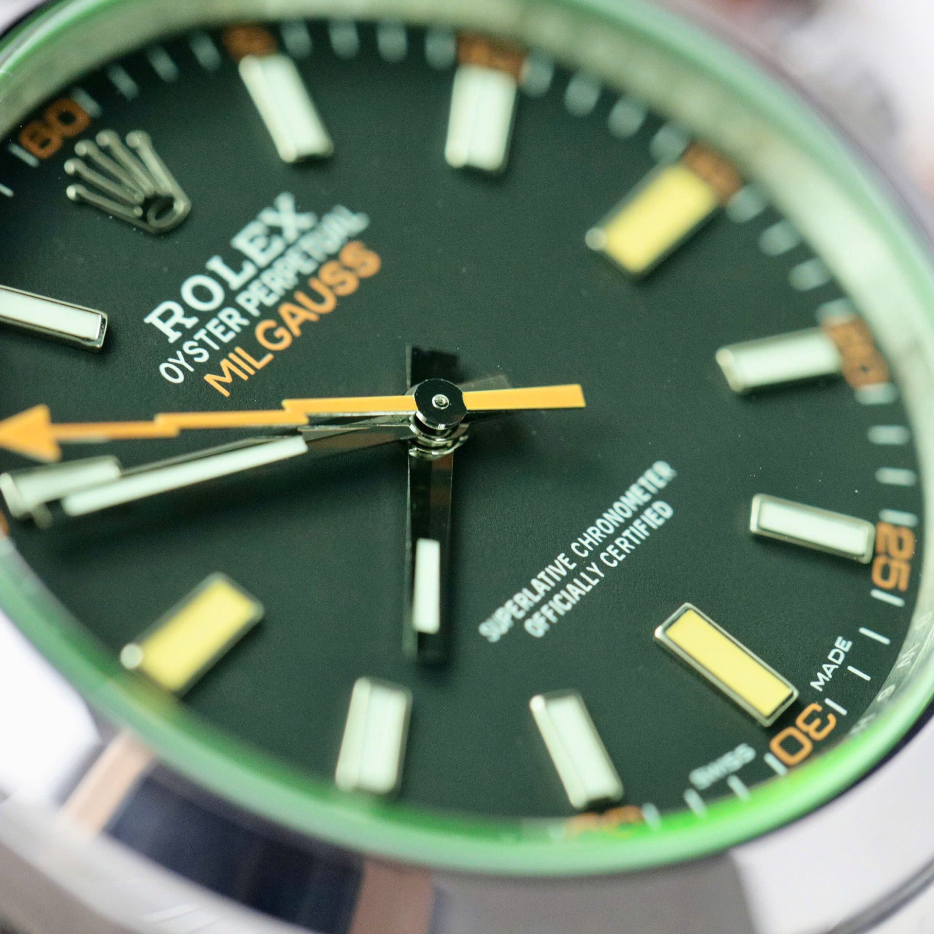 Rolex Milgauss 116400GV Best Replica Watch Oyster Strap VS Factory 40mm - Top club