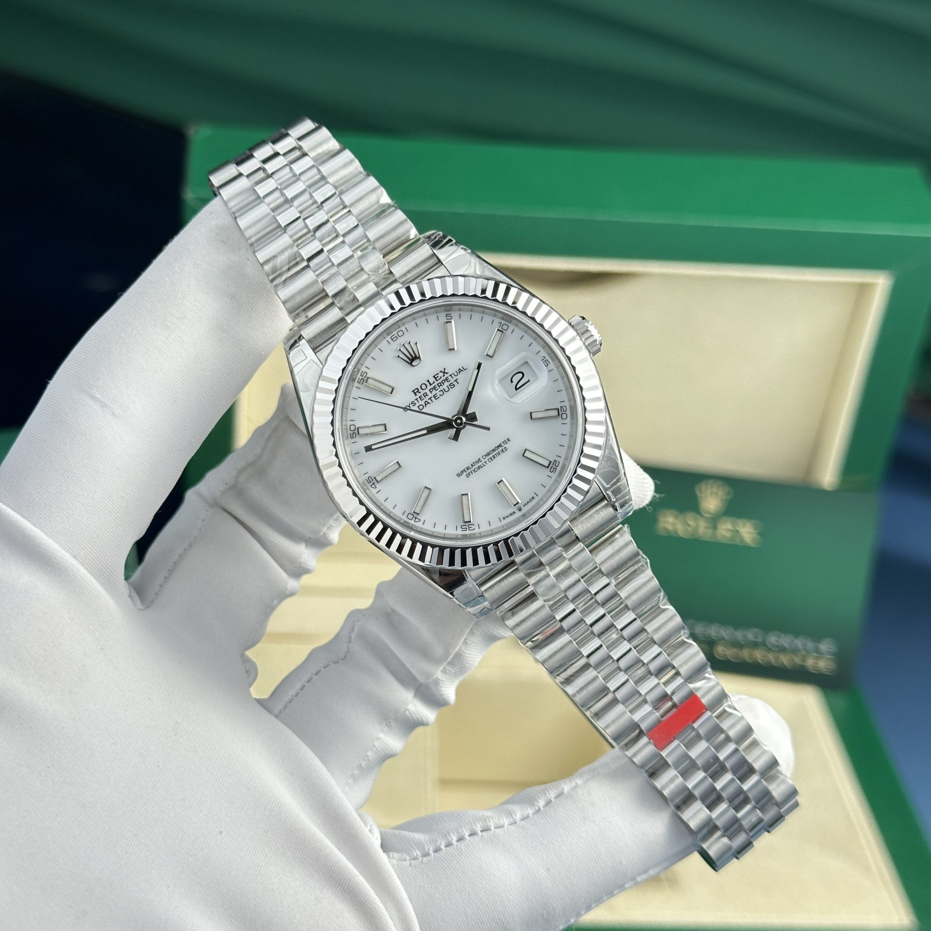 Rolex Replica Watch DateJust 126334 White Dial VS Factory 41mm - Elite Watch Atelier