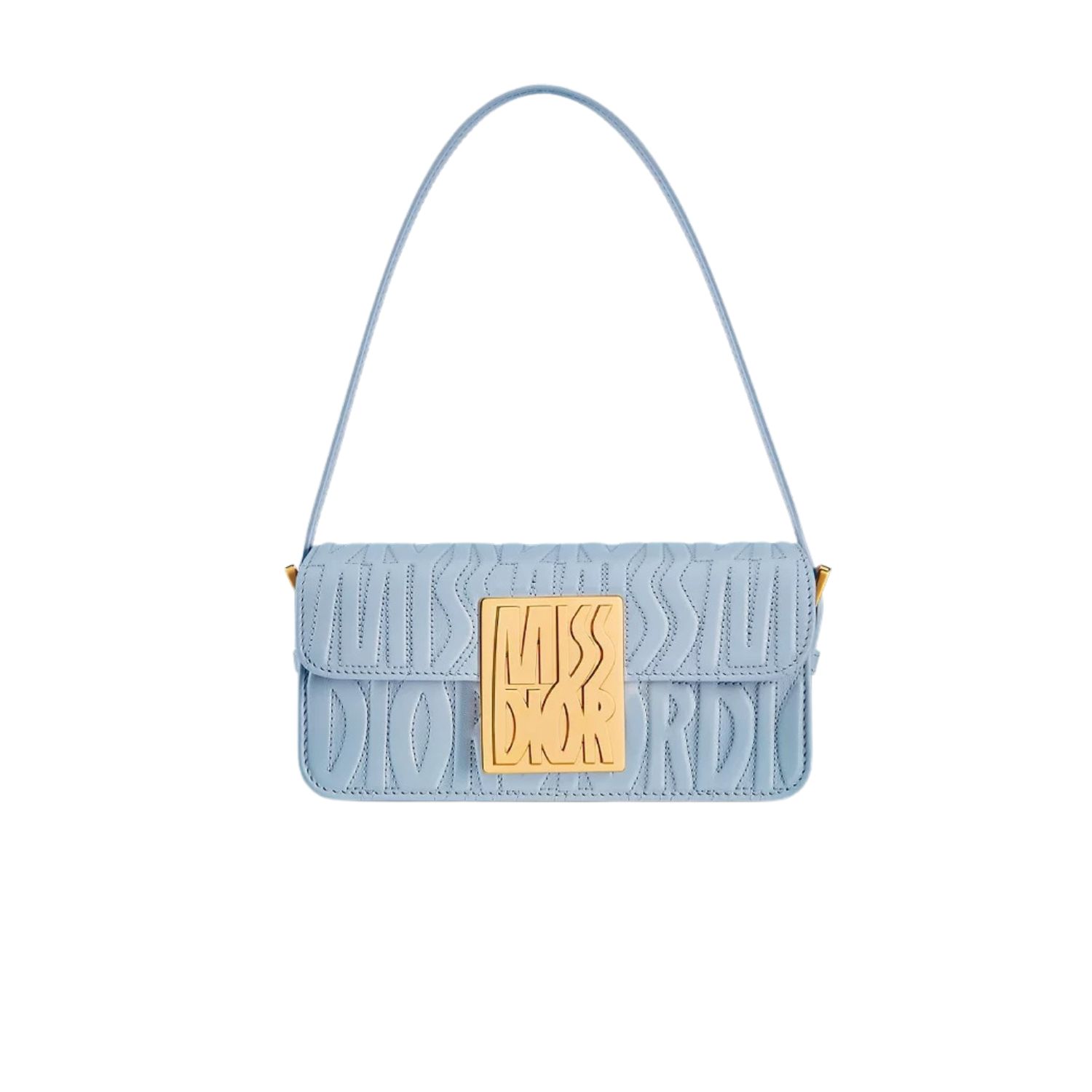 Miss Dior Flap Bag Pale Blue For Women 22cm/8.5in – M2610UBOS_M23B1:1High-quality replica