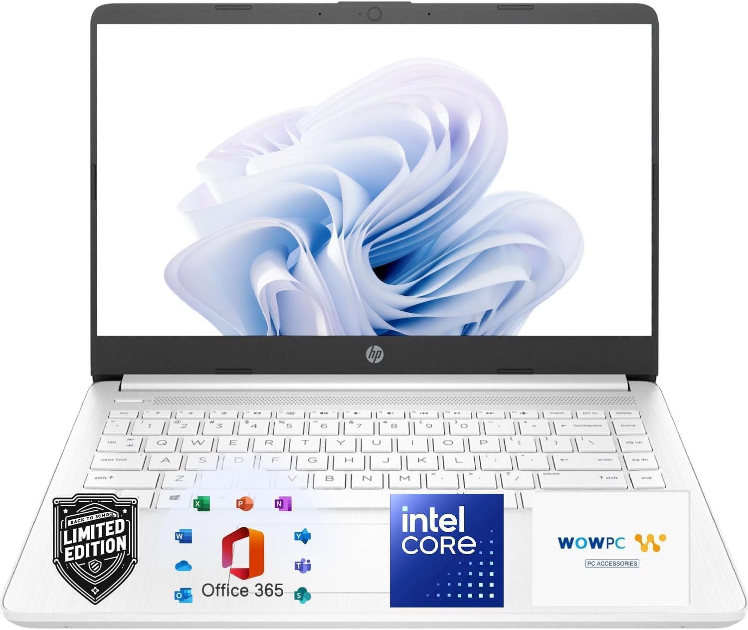 HP Ultrabook Laptop with Office 365 - Copilot AI - 1.2TB Storage - 8GB RAM - Intel Core | Thin & Portable  Anti-Glare Display  1TB OneDrive + 192GB SSD  win11  Fast Charge and 12hrs Battery  no Mouse