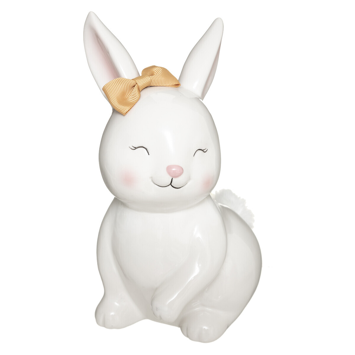Kids money box "Rabbit" White, H.22 cm