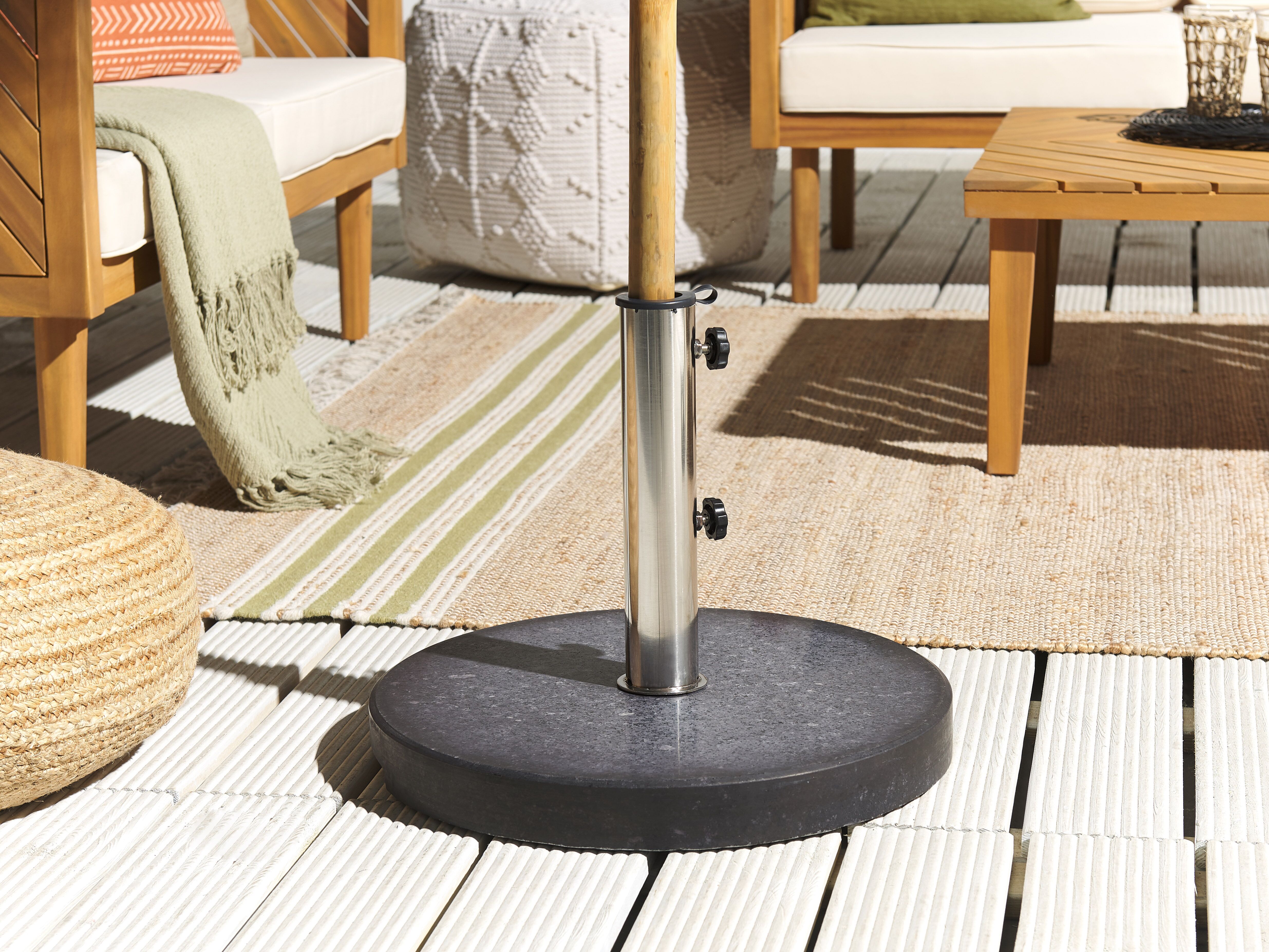 Parasol Base CEGGIA Black Round 25 kg