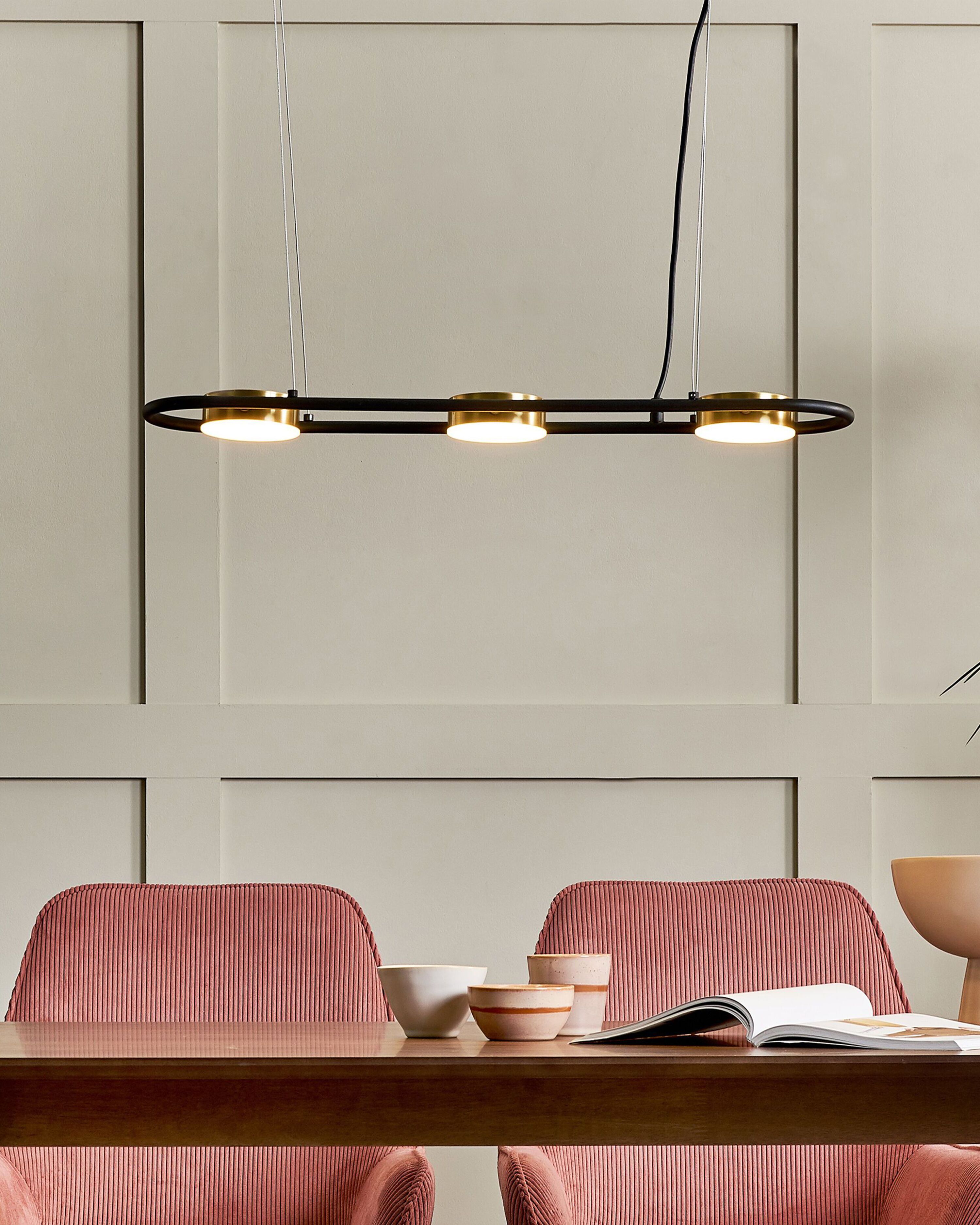 LED Pendant Lamp MALI Metal Black