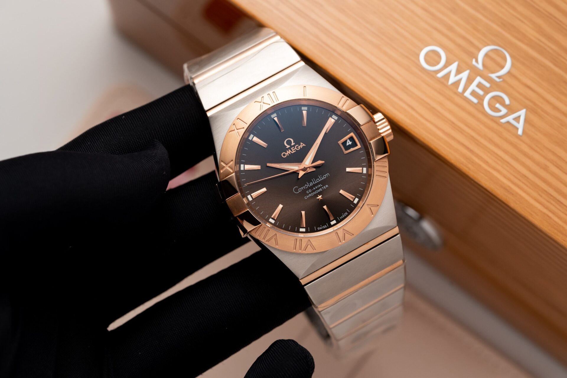 Omega Constellation Brown Dial Replica Watch VS Factory 38mm - Elite Watch Atelier