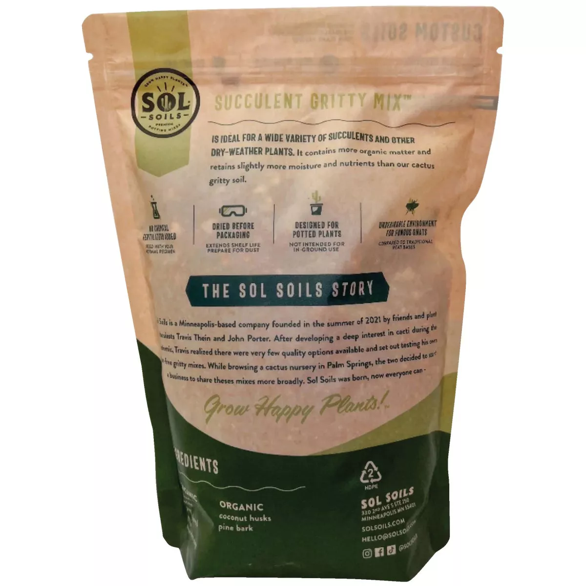 Sol Soils 2 Qt. Succulent Gritty Mix
