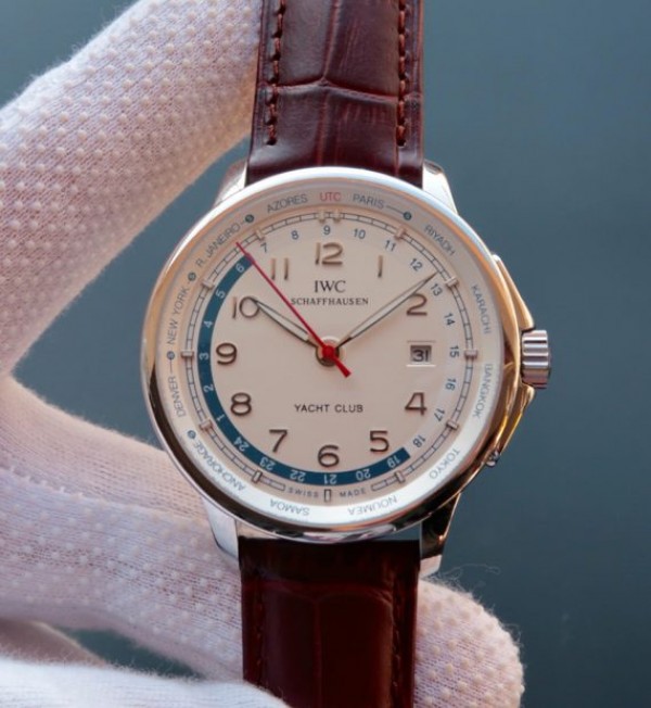 Replica IWC Portuguese Automatic Yacht Club White Dial Red Hand - Top club
