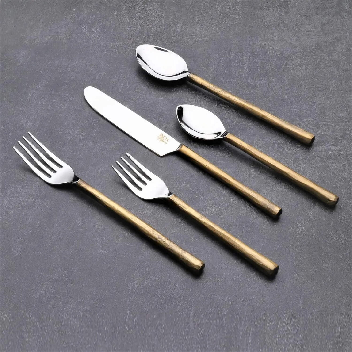 Camellia Copper Antique 20 Pc. Flatware Set (Serves 4)