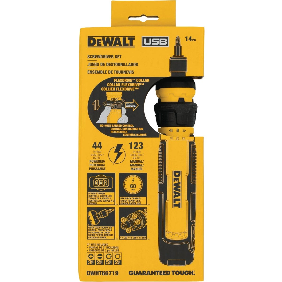 DeWalt FlexDrive Control Cordless Screwdriver Kit (14-Piece)