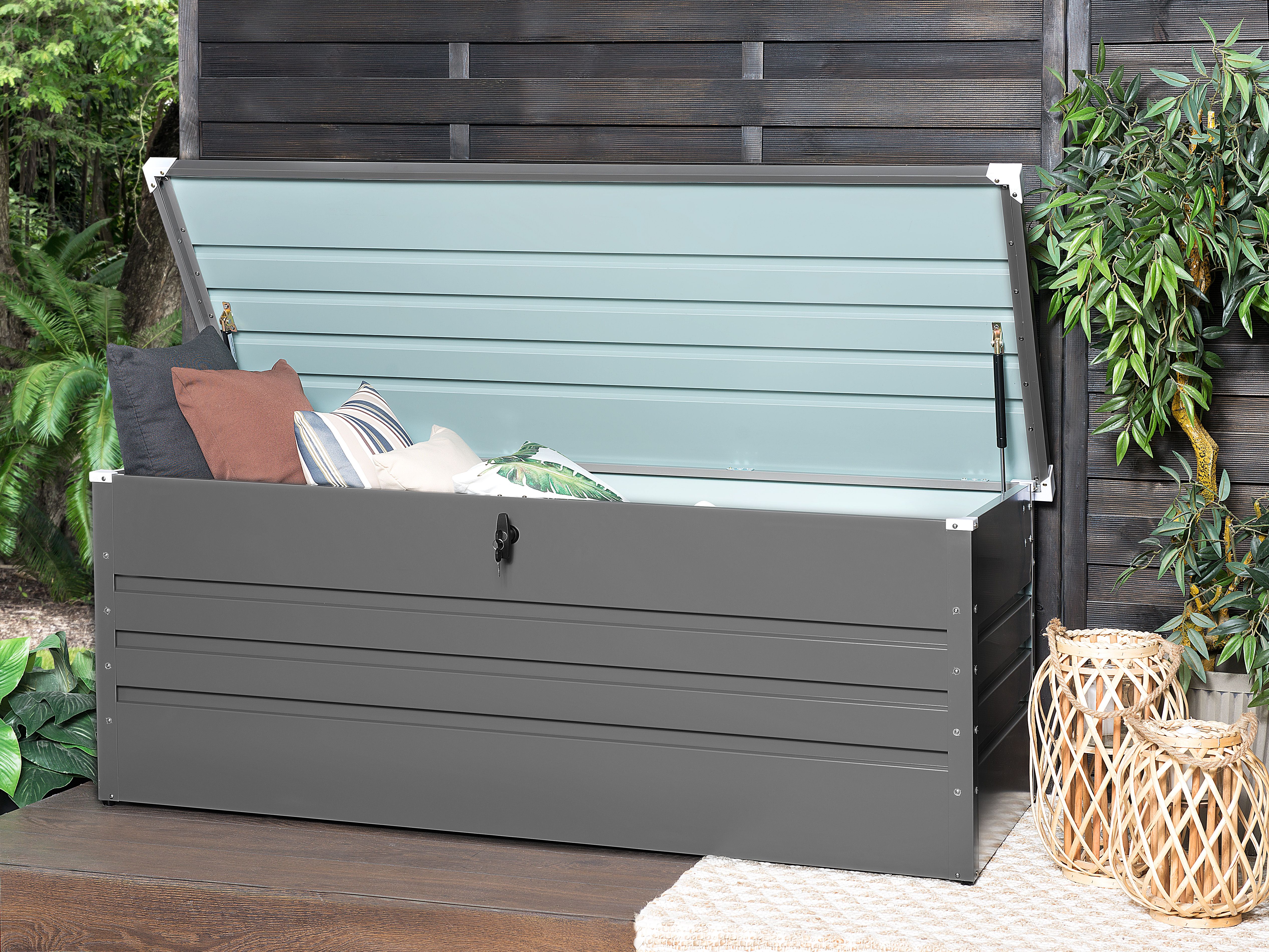 Storage Box CEBROSA 165 cm 70 cm Grey