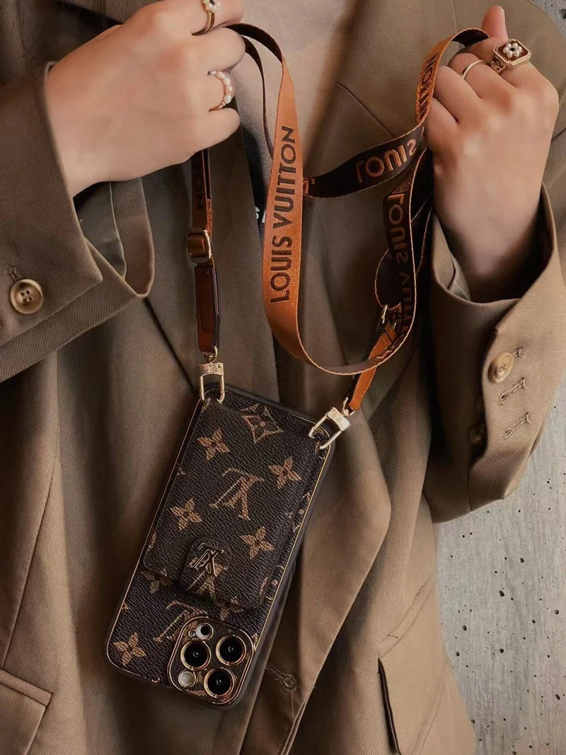 Advanced leather iPhone Case With Card Wallet And Strap - Wholesale & Influencer