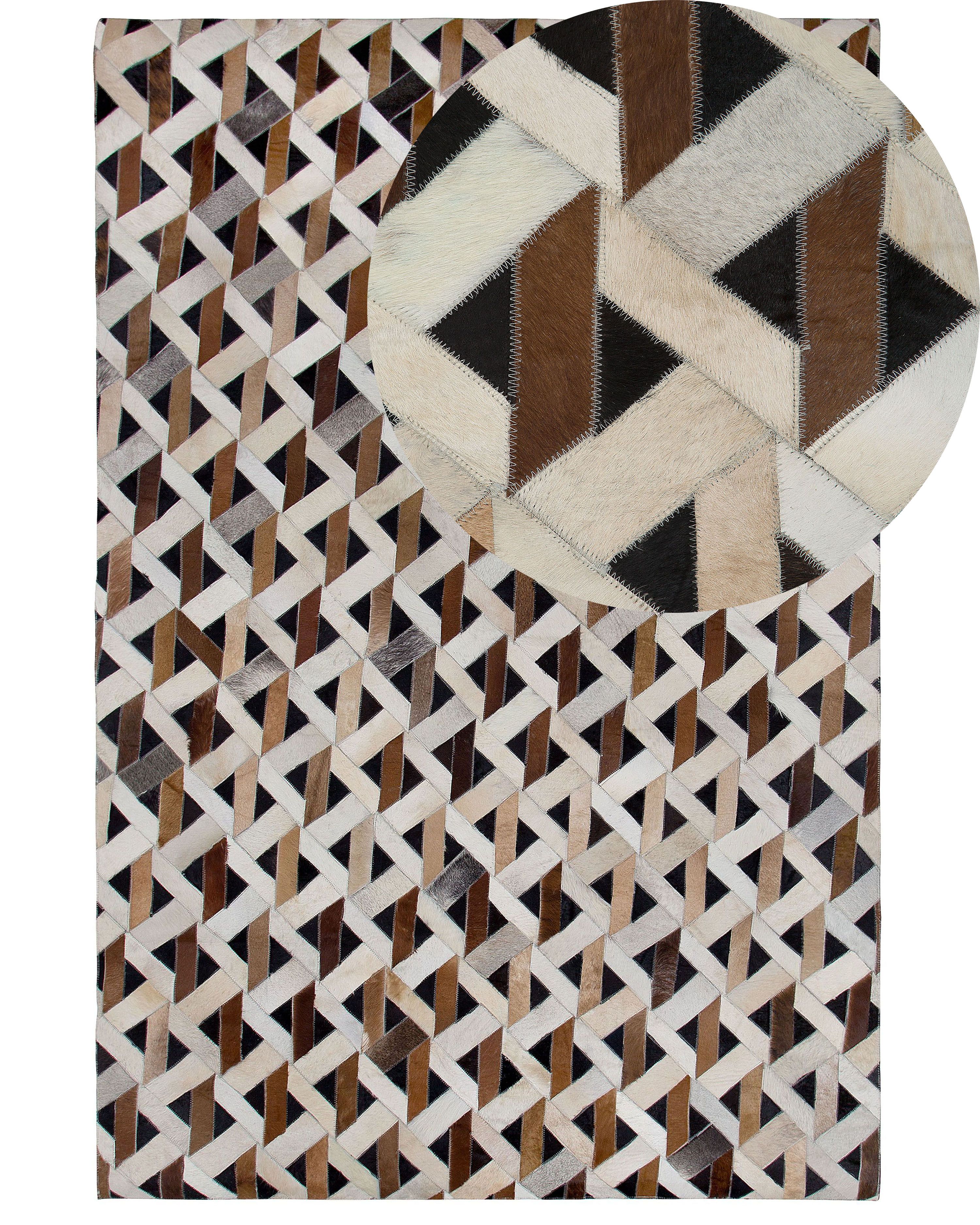 Rug TUGLU Brown 140 x 200 cm Leather