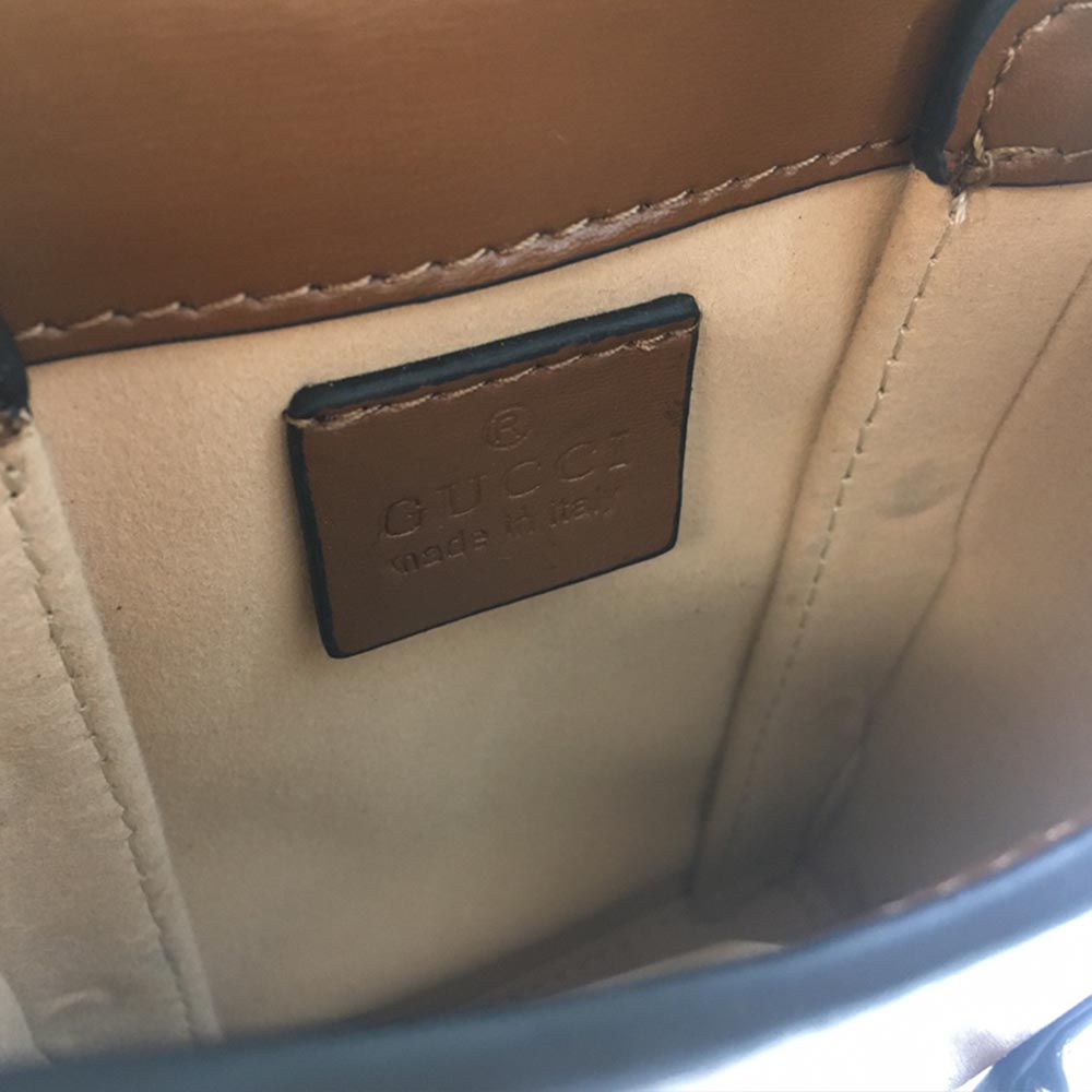 Replica Gucci Horsebit 1955 Mini Bag 625615 Blk/Red/Brown1:1High-quality replica