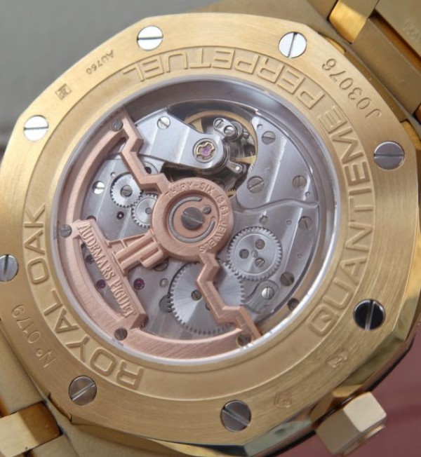 Replica Audemars Piguet JF Royal Oak 41mm 26574 YG Blue Dial White Hand A5134 - Top club