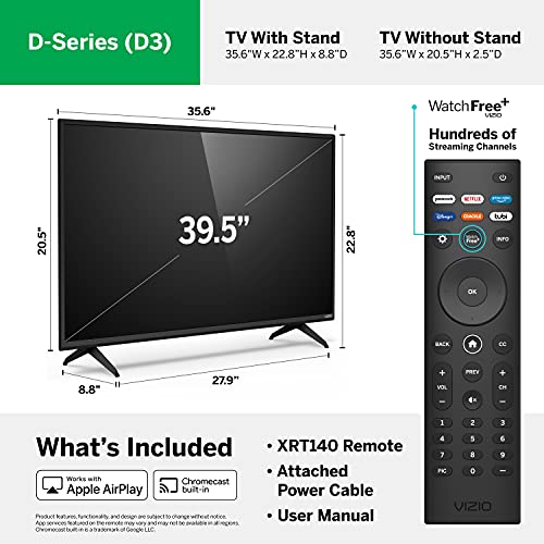 VIZIO 40-inch D-Series Full HD 1080p Smart TV with AMD FreeSync, Apple AirPlay - Image 17