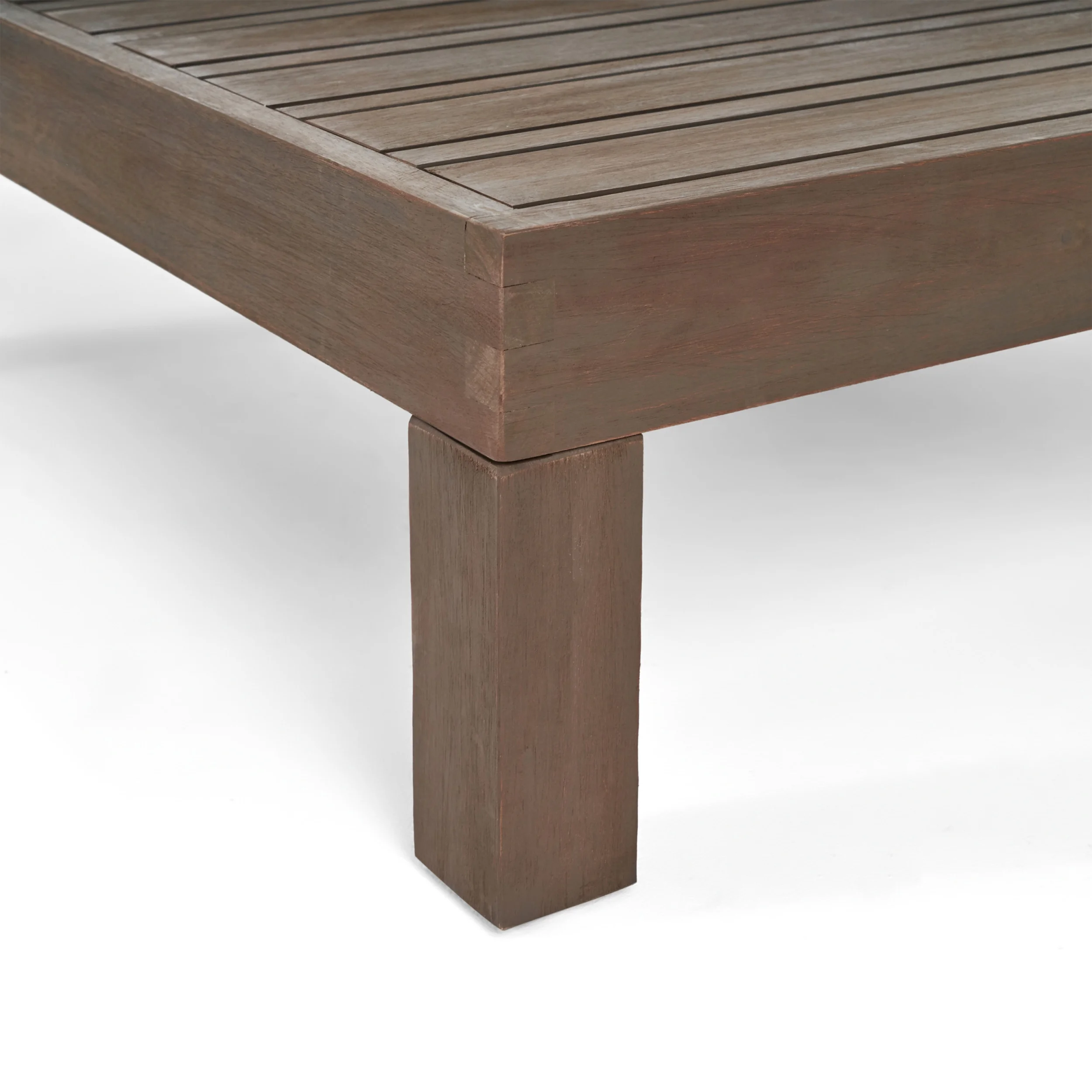Kaena Acacia Wood Outdoor Coffee Table, Teak - Image 20