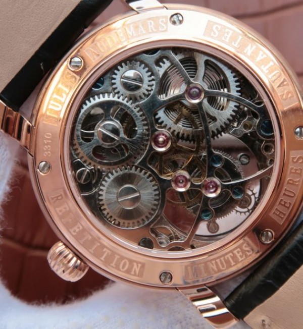 Replica Audemars Piguet Jules Audemars Skeleton Tourbillon RG Dial Leather Strap - Top club