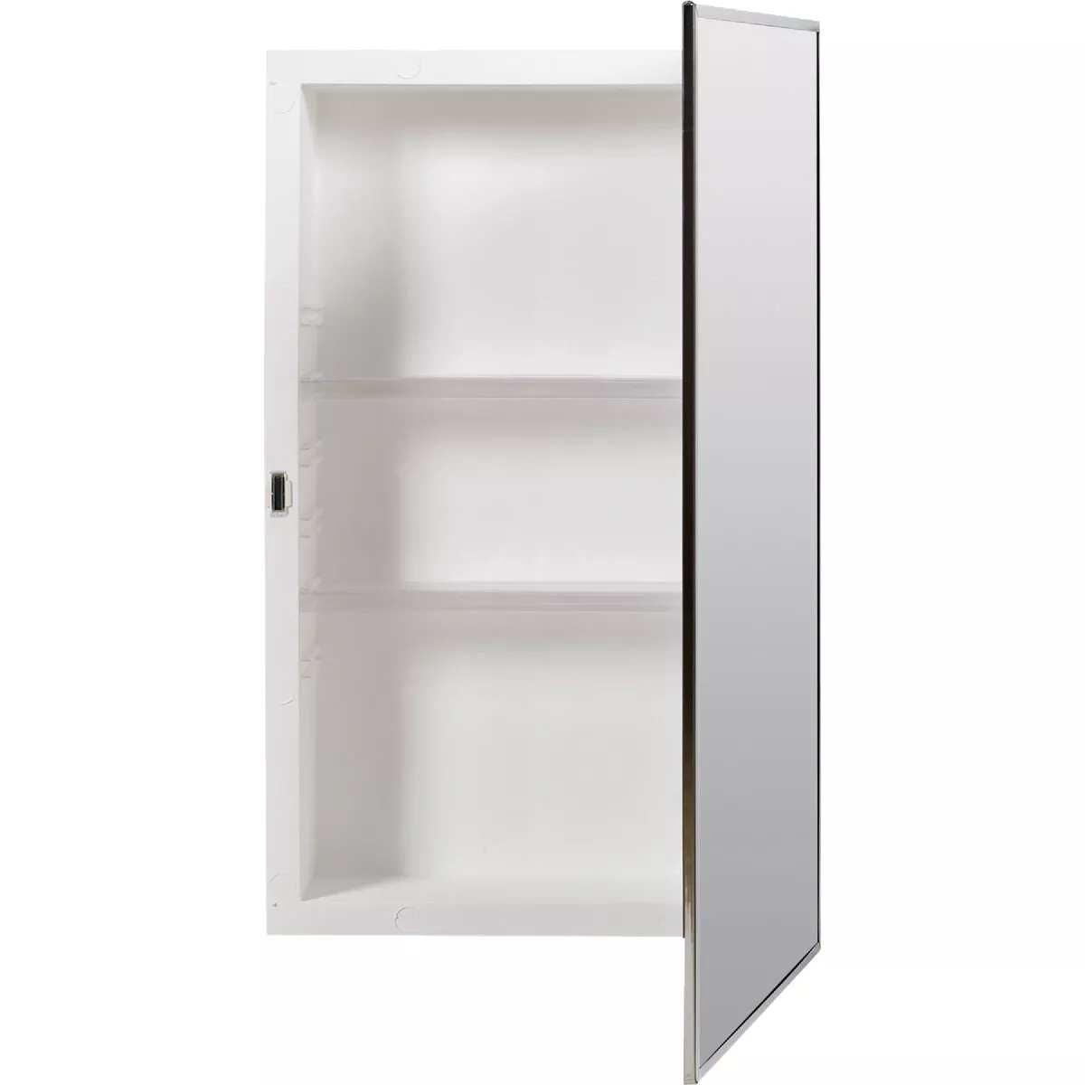 Zenith Stainless Steel 16.13 in W x 26.13 in H x 4.5 in D Single Mirror Surface/Recess Mount Medicine Cabinet