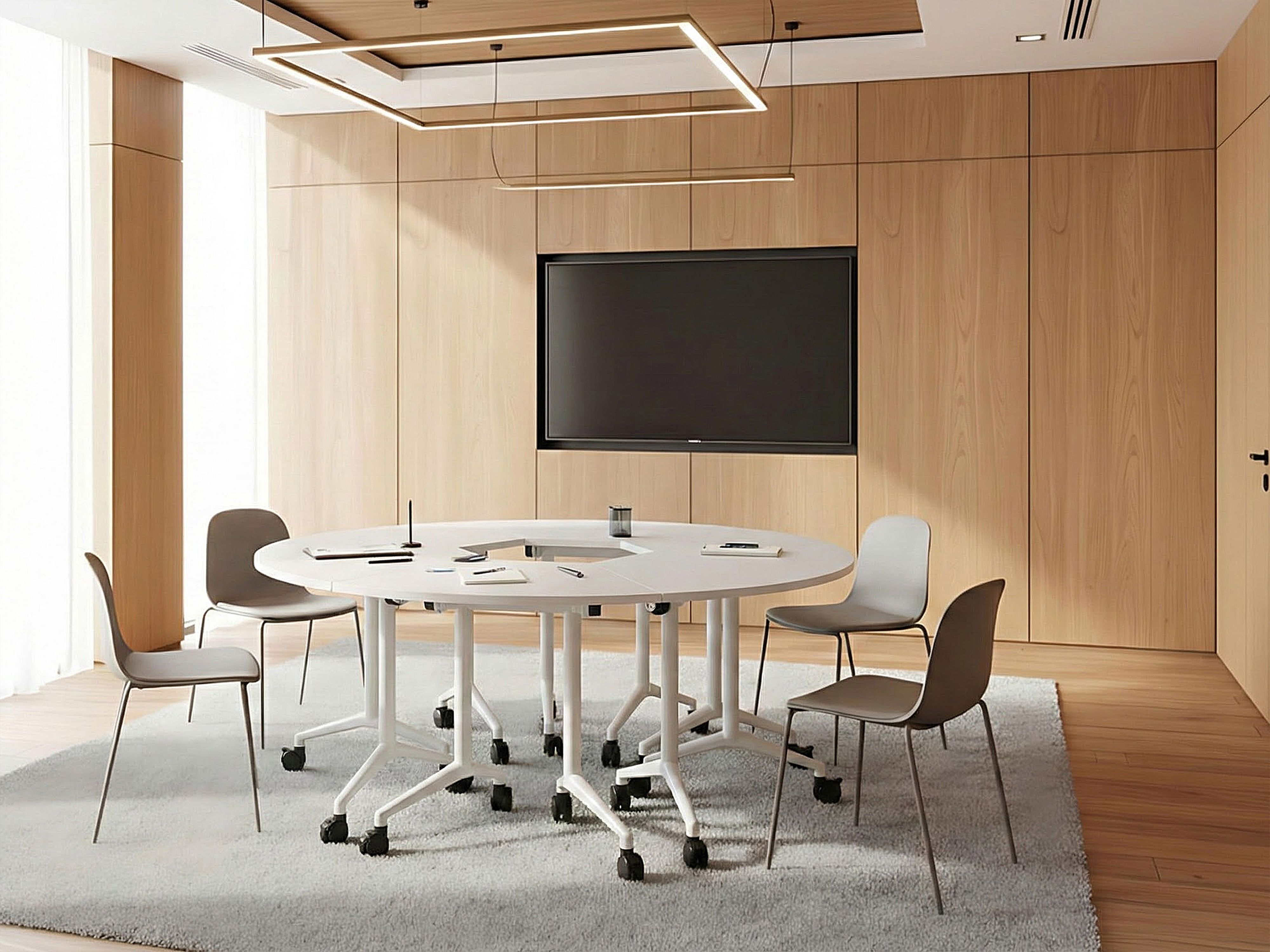 Foldable Corner Desk Module CAVI White 90 cm 64 cm