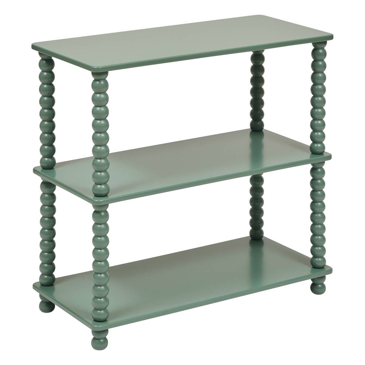 2-tier Shelves "Chamlo" Olive Green, 75x34 cm
