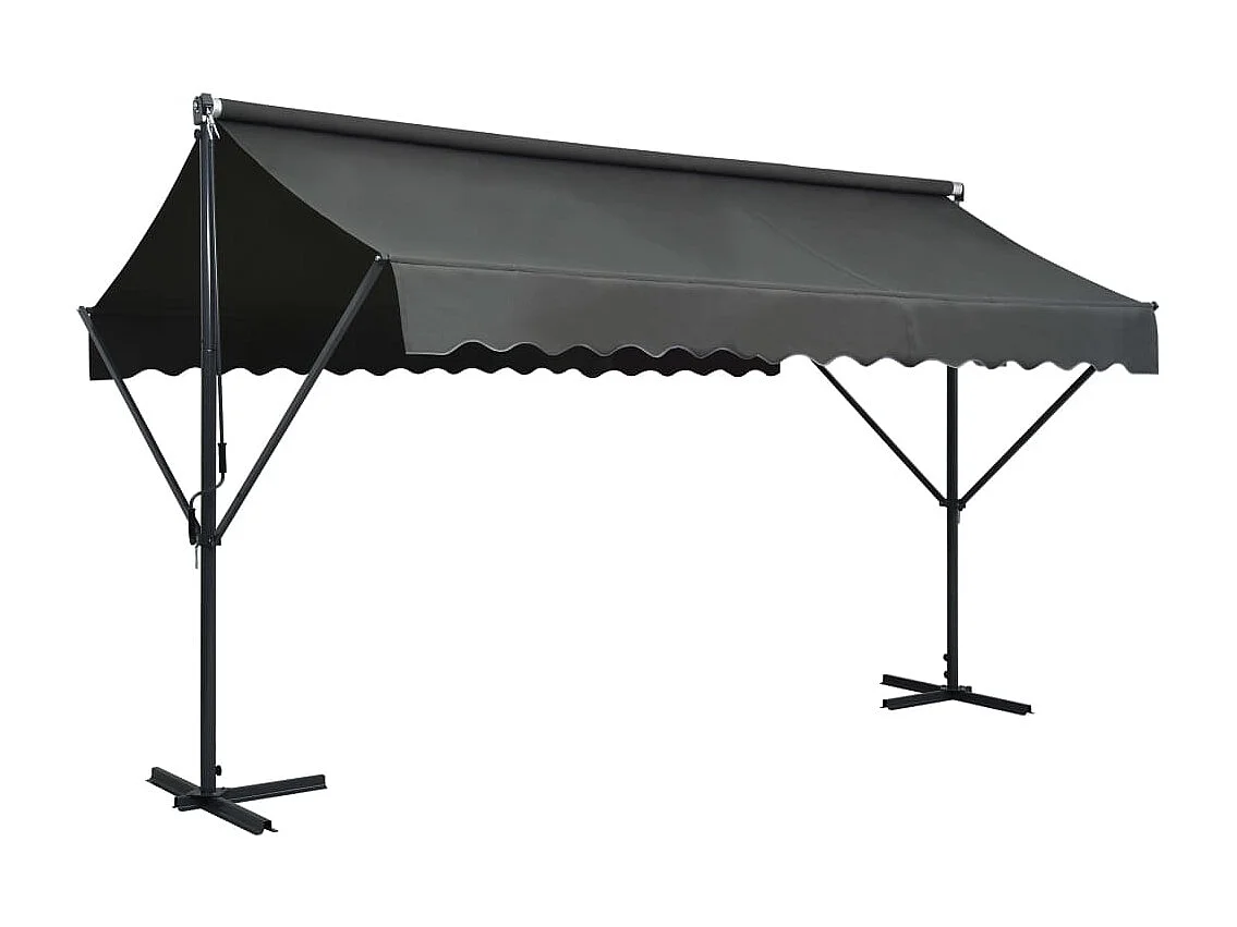 Auvent sur pied 400 x 300 cm Anthracite