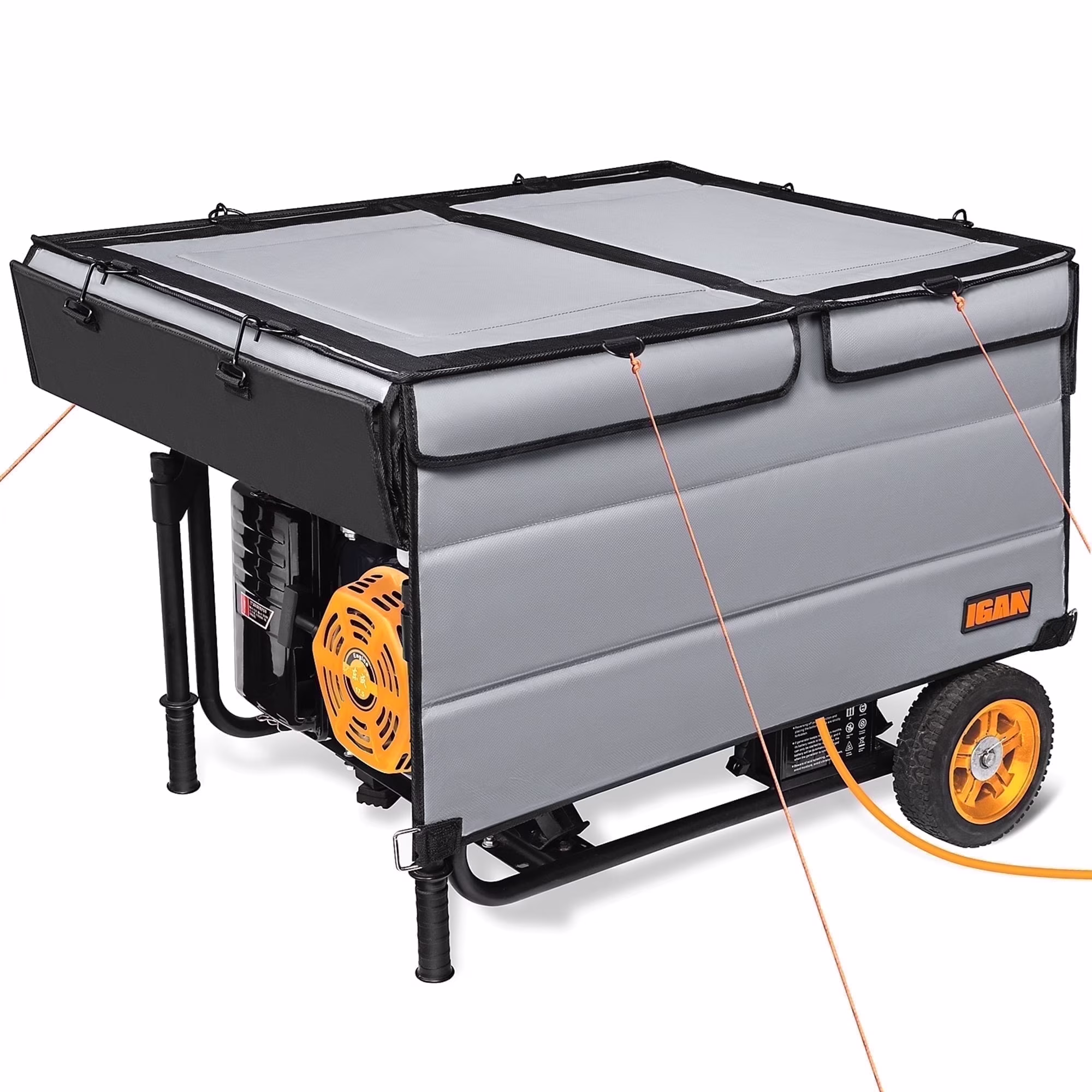 IGAN Generator Tent Waterproof Portable Cover for 3500�C12000 Watt 9,2 lb. Black - Image 4