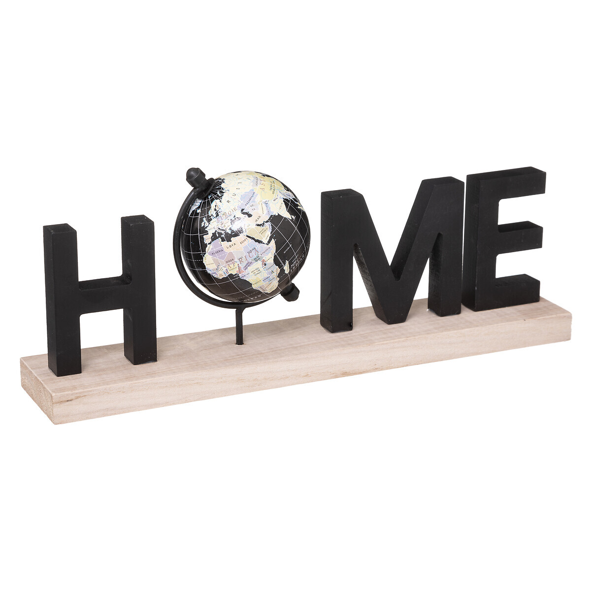Word to put down "Home" Black, H.13,5 cm