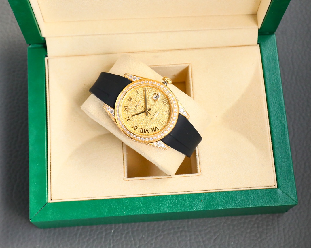 Rolex Logbook Full Luxury Model - Brilliant Roman Dial - 18k Nano-Technology 41MM(1:1 replica) - Top club