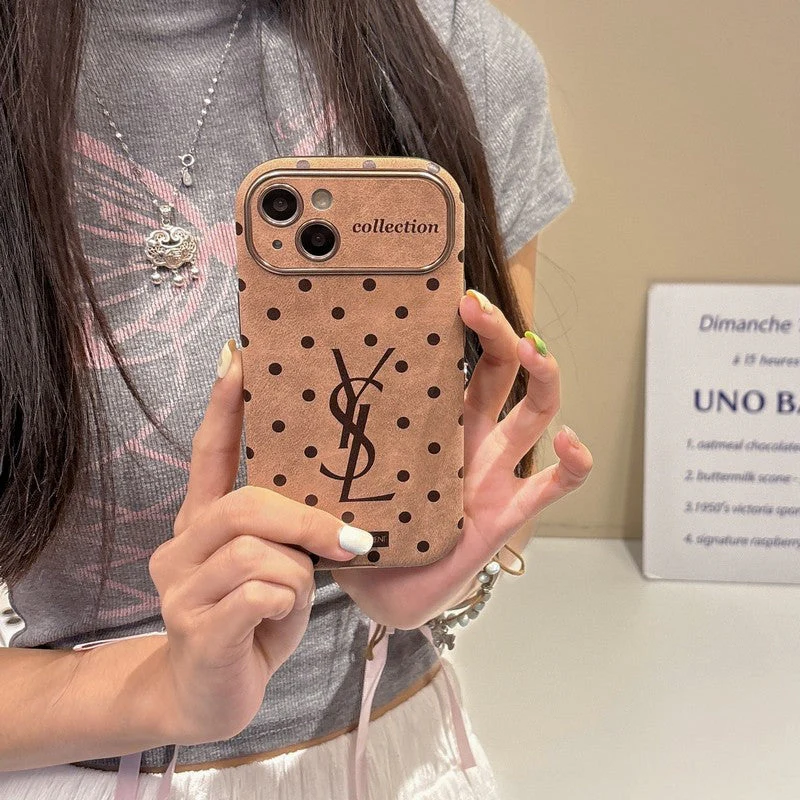 Saint Brown Leather iPhone Case - Wholesale & Influencer