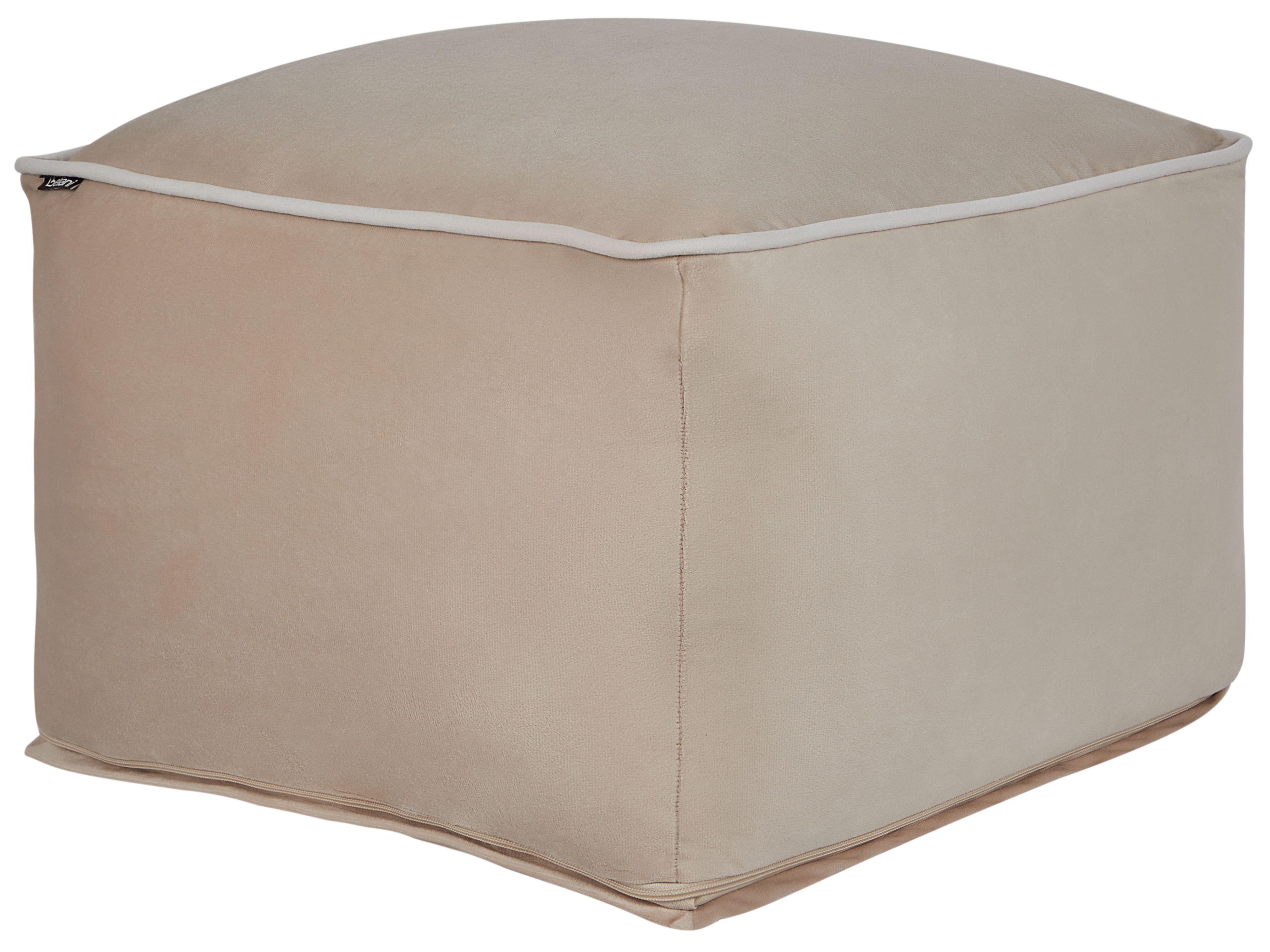Pouffe DAREYN Velvet Sand Beige
