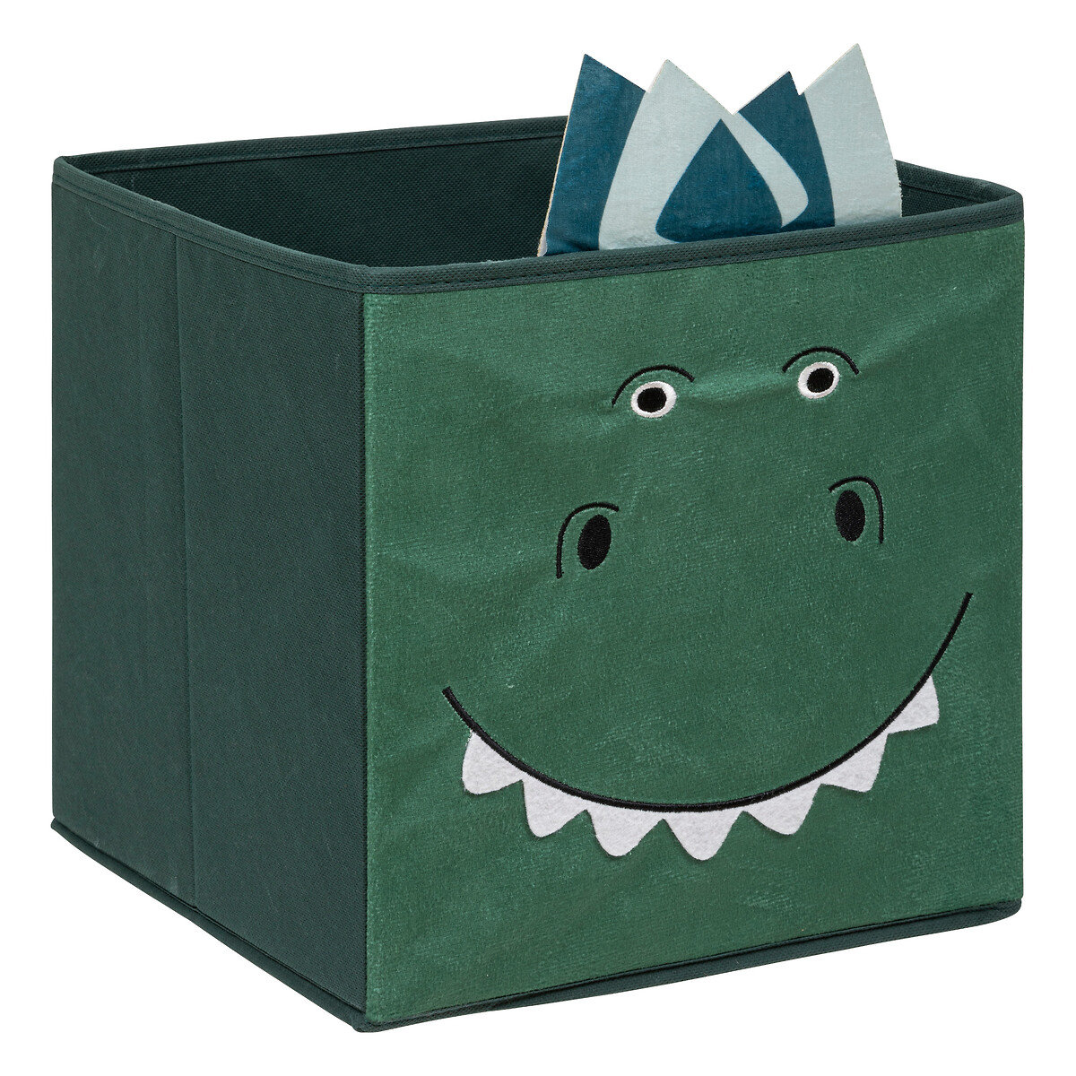 Storage box "Dinosaure" Vert fonc&eacute;, h.29 cm
