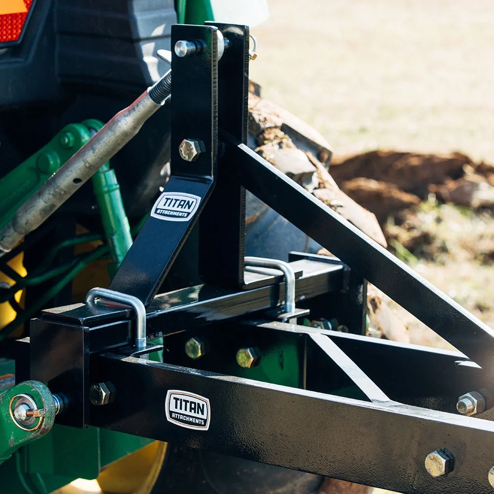 Titan Attachments 3 Point 21" Double Bottom Moldboard Turn Plow Fits Category 1 Tractors, Tow-Behind Dual Turning Plow Rotates Soil to Aerate, Tillage, Soil Prep - Image 9