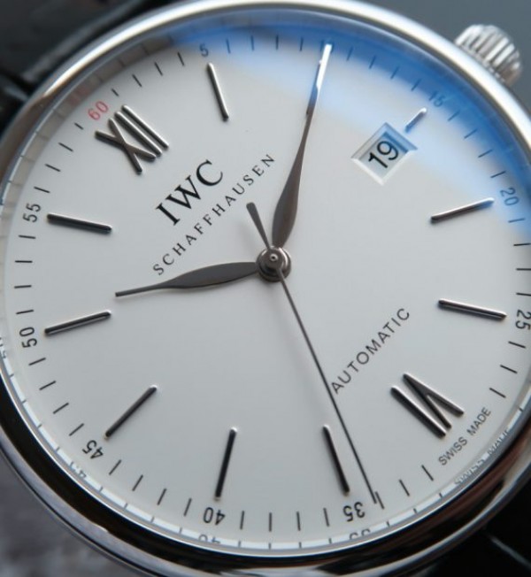Replica IWC MK Portofino IW356501 Automatic White Dial Leather Strap - Elite Watch Atelier
