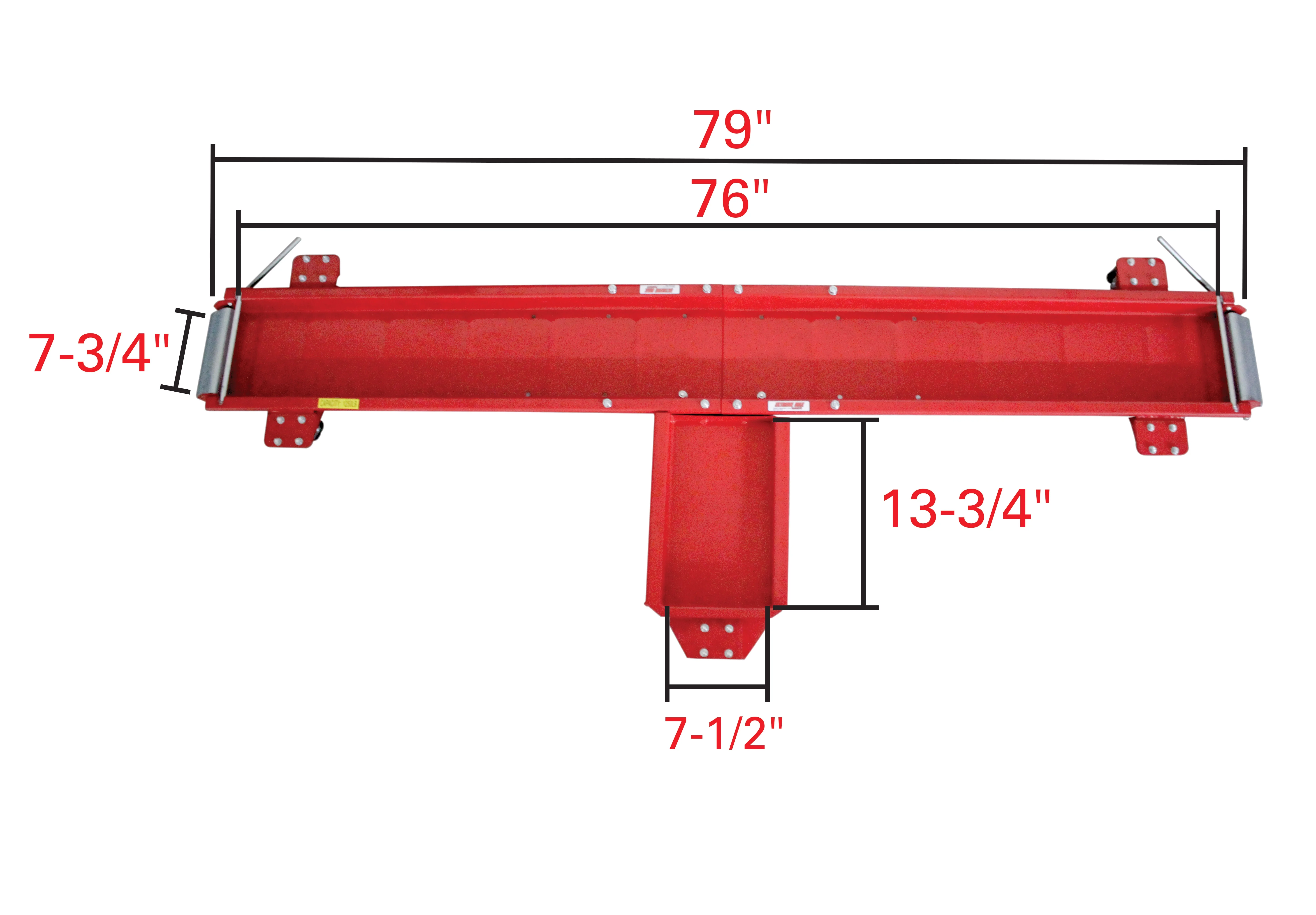 Extreme Max 5001.5077 Motorcycle Dolly 1250 lb. �C Standard (76��) - Image 2