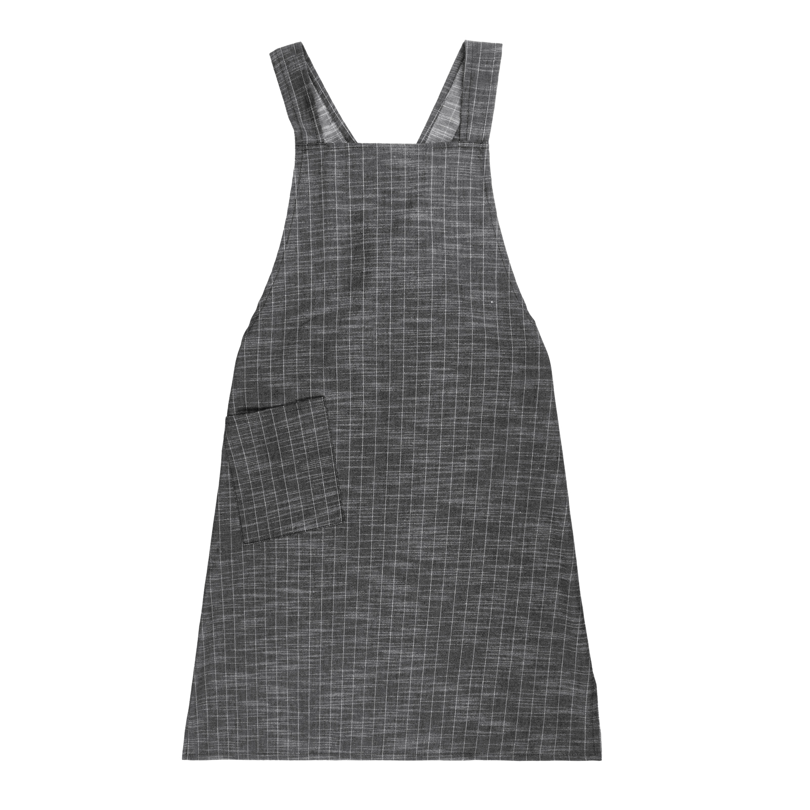 Apron Logo Printed Adjustable Neck Strap Large Pockets Durable Reusable Cotton Easy to Clean Kitchen Apron