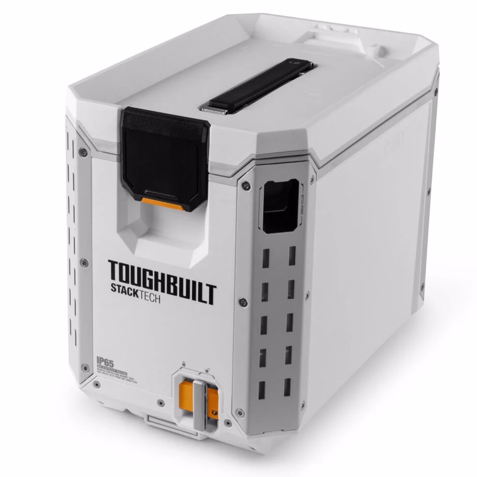ToughBuilt StackTech Compact Cooler, Stackable 16 Quart Hard Shell Ice Chest, White