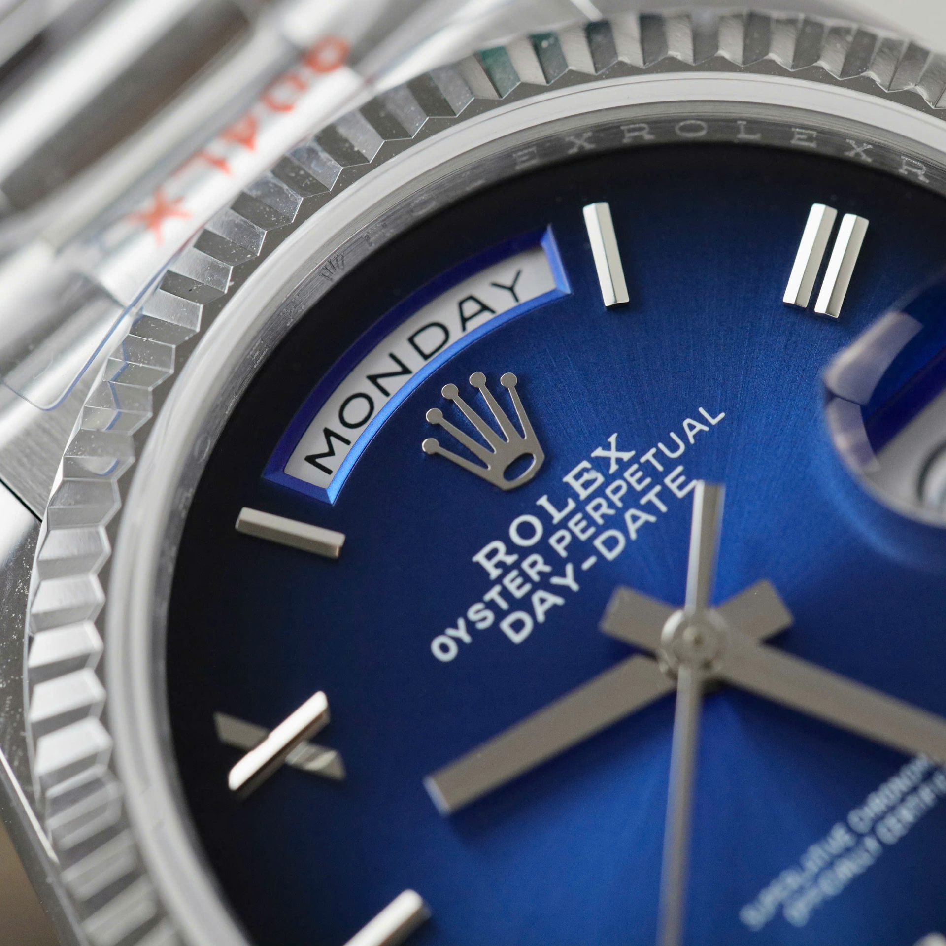 Rolex Day-Date 128236 Best Replica Watch Dial Blue Weight 158gram QF Factory 36mm - Top club