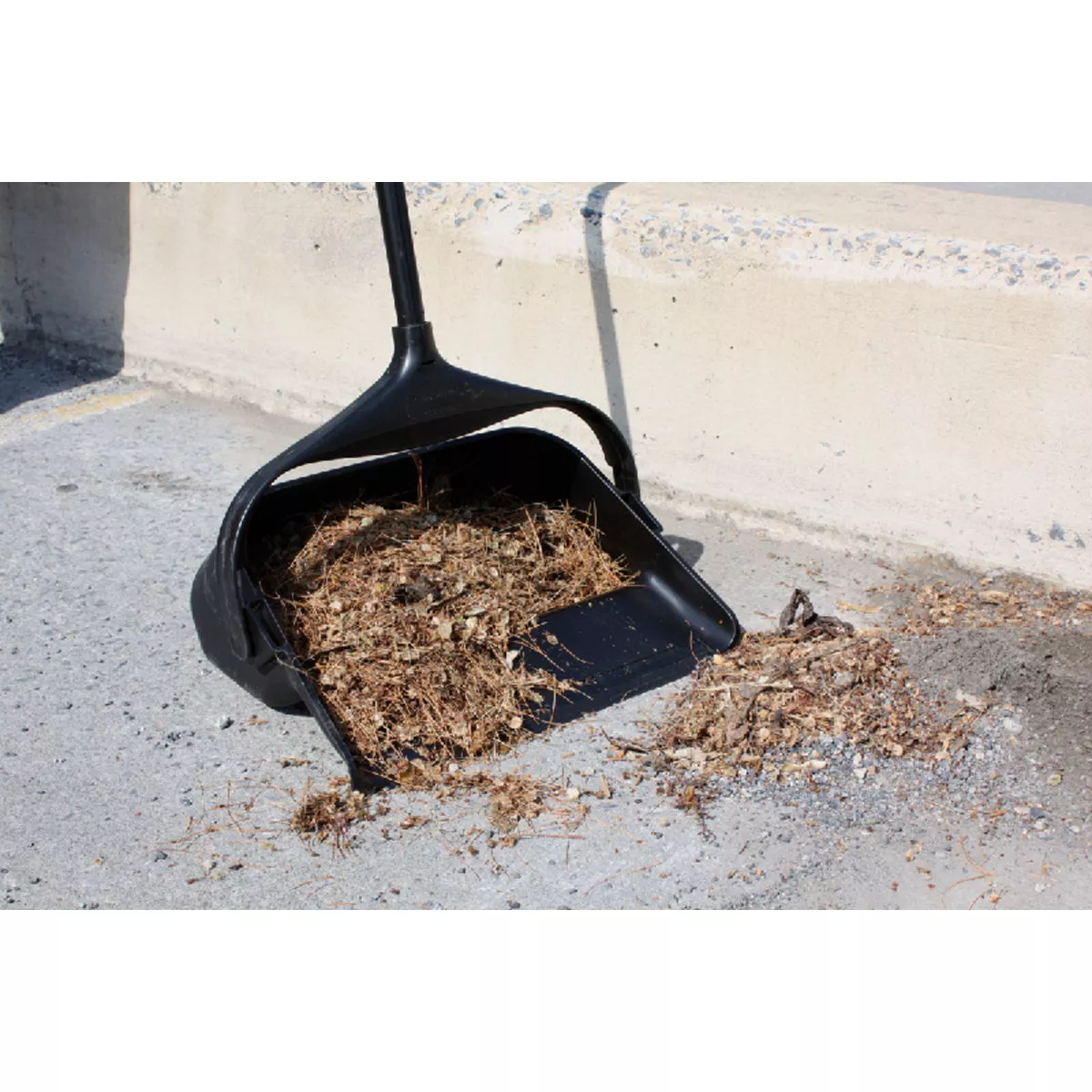 Rubbermaid Commercial Lobby Pro Black Upright Dustpan