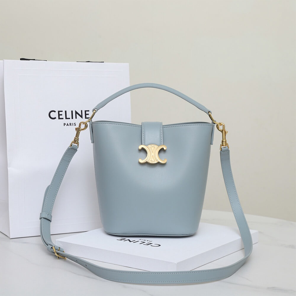 CELINE SMALL BUCKET LOUISE IN SMOOTH CALFSKIN(HIGH-END GRADE)1:1High-quality replica