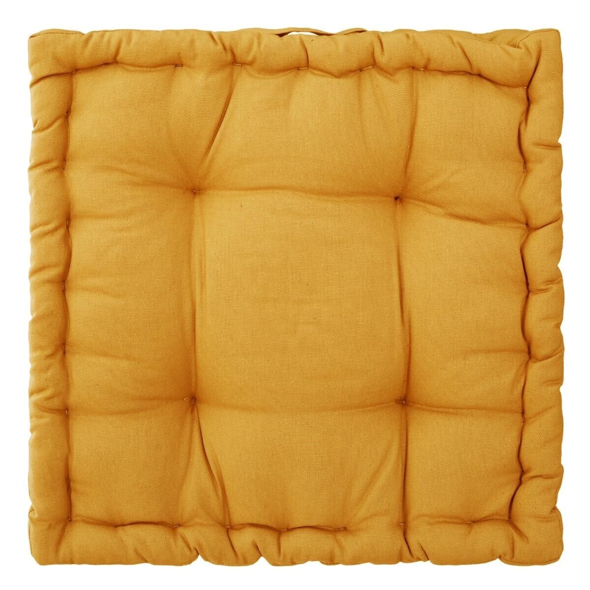 Floor cushion "Otto" Yellow, 40x40 cm