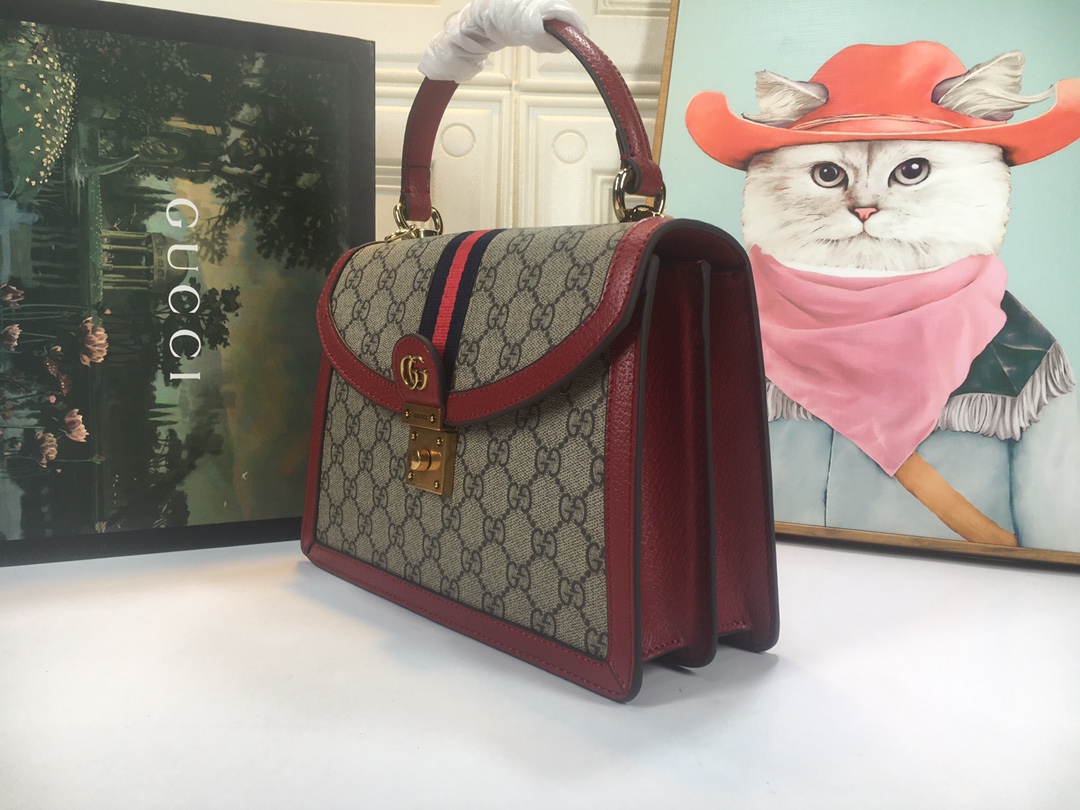Replica Gucci Ophidia Small Top Handle Bag With Web 6510551:1High-quality replica