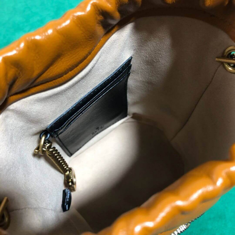 Replica Gucci Gg Marmont Mini Bucket Bag 575163 Cognac1:1High-quality replica