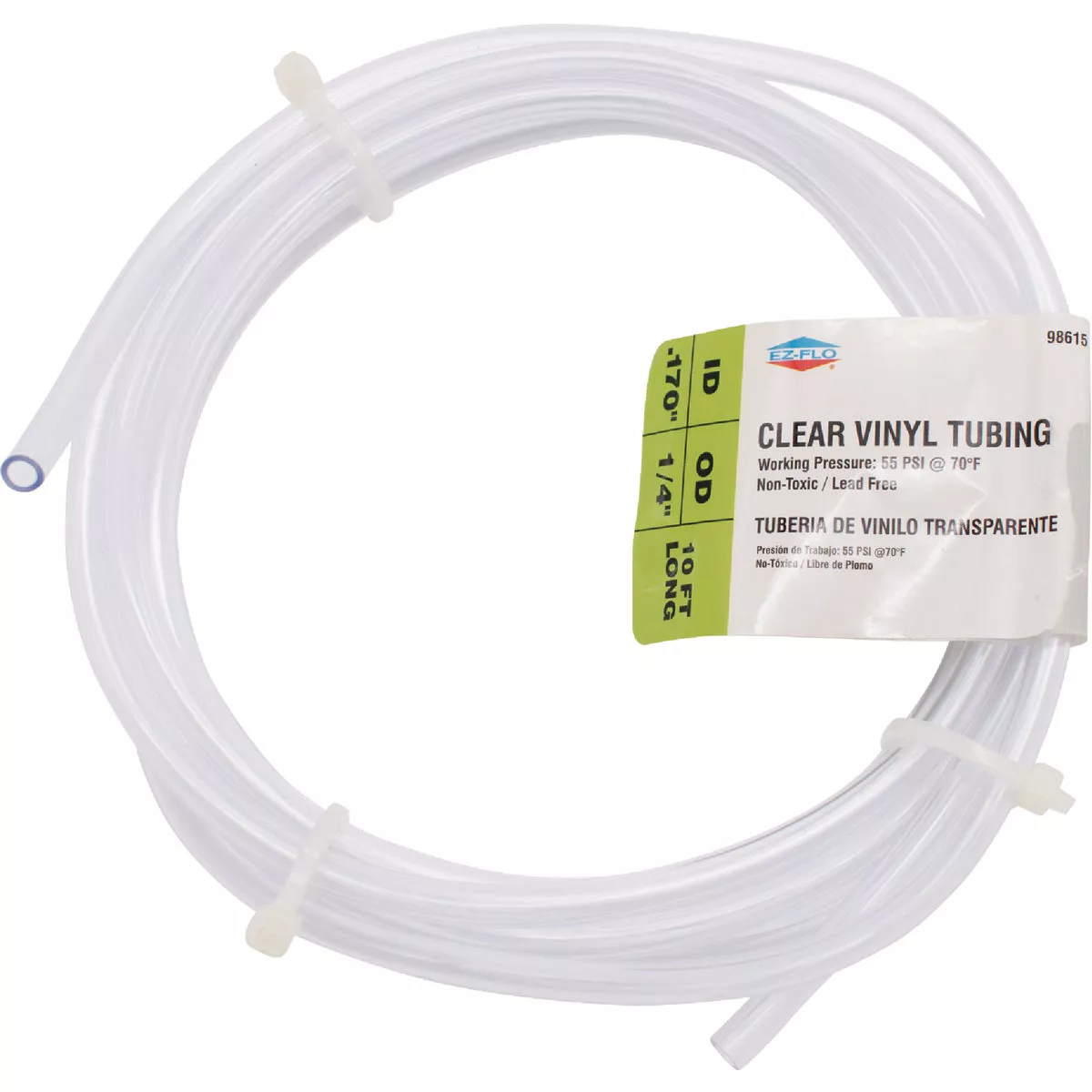 Eastman EZ-Flo 10 Ft. Clear Vinyl Tubing 1/16 In. ID x 1/4 In. OD